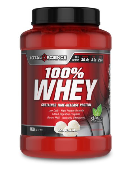 TOTAL SCIENCE 100% WHEY 1KG MULTI - WHEY SUSTAINED RELEASE PROTEIN