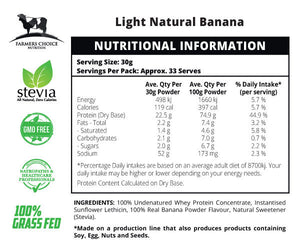 FARMER CHOICE 100% NATURAL WHEY PROTEIN CONCENTRATE PREMIUM AUSTRALIAN WPC