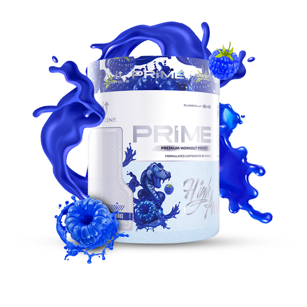 Day 1 PRIME Pre-Workout Powder Blue Gummy Snake